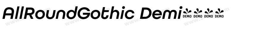 AllRoundGothic Demi字体转换